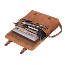 Lade das Bild in den Galerie-Viewer, winternam aktentasche stockholm cognac
