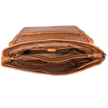 Lade das Bild in den Galerie-Viewer, winternam aktentasche stockholm cognac